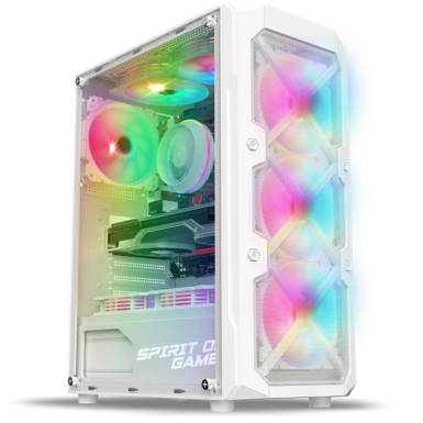 Spirit Of Gamer Rebel XT Tempered Glass White 8502RAW Spirit Of Gamer Rebel XT Tempered Glass White 8502RAW