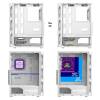 Spirit Of Gamer Rebel XT Tempered Glass White 8502RAW