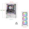 Spirit Of Gamer Rebel XT Tempered Glass White 8502RAW