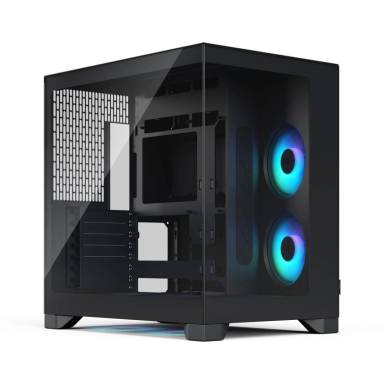 Fractal Design Pop 2 Vision RGB Tempered Glass Black FD-C-POV2A-02 Fractal Design Pop 2 Vision RGB Tempered Glass Black FD-C-POV2A-02