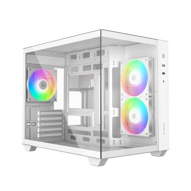 ID-COOLING VIEW 500 ARGB WH Tempered Glass White VIEW 500 ARGB WH ID-COOLING VIEW 500 ARGB WH Tempered Glass White VIEW 500 ARGB WH