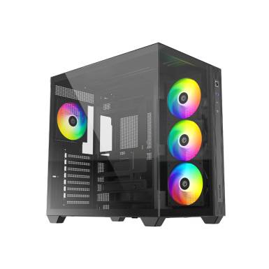 ID-COOLING VIEW 510 ARGB Tempered Glass Black VIEW 510 ARGB ID-COOLING VIEW 510 ARGB Tempered Glass Black VIEW 510 ARGB