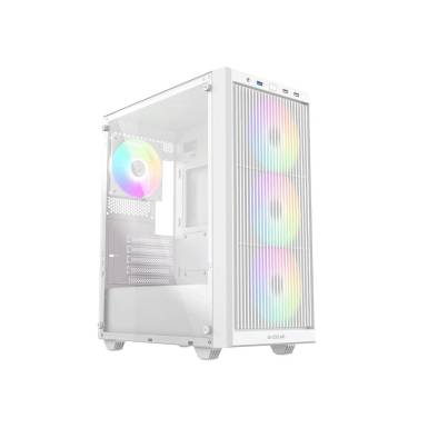 ID-COOLING WARE 300 ARGB WH Tempered Glass White WARE 300 ARGB WH ID-COOLING WARE 300 ARGB WH Tempered Glass White WARE 300 ARGB WH