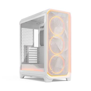 Fractal Design Meshify 3 Ambience Pro RGB Tempered Glass Clear Tint White FD-C-MES3A-05 Fractal Design Meshify 3 Ambience Pro RGB Tempered Glass Clear Tint White FD-C-MES3A-05