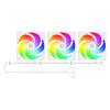 ID-COOLING WARE 310 ARGB WH Tempered Glass White WARE 310 ARGB WH