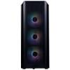 ADATA XPG Ház Midi ATX Valor AIR PLUS, 4x120mm RGB ventilátor, Tápegység nélkül, üvegfalú, fekete VALORAIRPLUSMTA-BKCWW