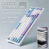 The G-Lab Keyz Elite 400 WB Keyboard White/Blue US KEYZELITE400WB/US
