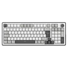 The G-Lab Keyz Elite 400 WG Keyboard White/Grey US KEYZELITE400WG/US