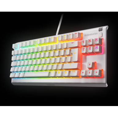 Steelseries Apex 3 TKL Gaming Keyboard White UK 64905