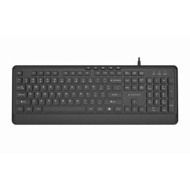 Gembird KB-MCH-05 Slim Wired Multimedia Keyboard Black US KB-MCH-05 Gembird KB-MCH-05 Slim Wired Multimedia Keyboard Black US KB-MCH-05