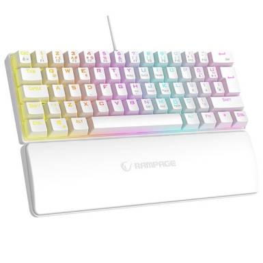 Rampage PLOWER K60 Mechanikus Gaming keyboard White US 37254 Rampage PLOWER K60 Mechanikus Gaming keyboard White US 37254