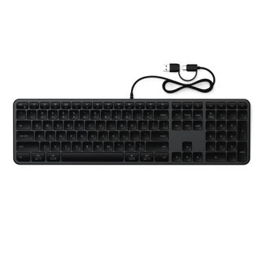 Satechi Slim LX3 Wired Keyboard Space Black US ST-KULX3C-EN Satechi Slim LX3 Wired Keyboard Space Black US ST-KULX3C-EN