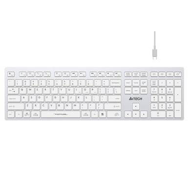 A4-Tech FBX50C Wireless Bluetooth Keyboard White US FBX50C-WH