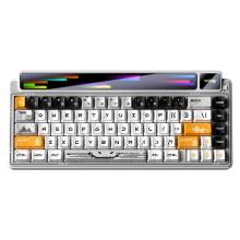 Aula AMG65 White Jaspe RGB Gaming Wireless Bluetooth Mechanical Keyboard Northern Star Lights US LEAMG65-W-JA