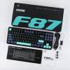 Aula F87 Pro Gasket Gaming Wireless Bluetooth Mechanical Keyboard Black/Blue US AUF87P-DBC-GW4