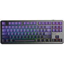 Aula F87 Pro Gasket Gaming Wireless Bluetooth Mechanical Keyboard Black/Purple US AUF87P-PBG-GW4-E
