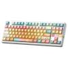 Aula F87 Pro V2 Gasket Gaming Wireless Bluetooth Mechanical Keyboard White/Orange US AUF87PV2-OS-KMICS
