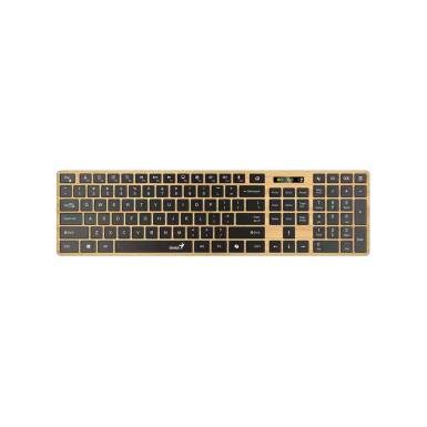 Genius SlimStar 7250BT Copilot Wireless Bluetooth Business Keyboard Pine Wood HU 31320004404