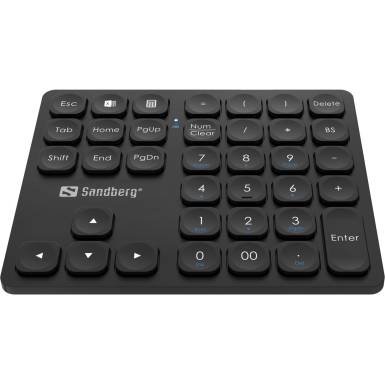 Sandberg Wireless Numeric Keypad Pro Black 630-09