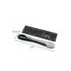 Kensington Duo Gel Keyboard Wrist Rest Black/Grey 62399