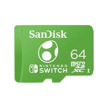 Sandisk 64GB microSDXC Class 10 UHS-I For Nintendo Switch Yosi Edition 00220029