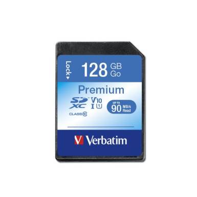 Verbatim 128GB SDXC Premium Class10 U1 V10 44025 Verbatim 128GB SDXC Premium Class10 U1 V10 44025