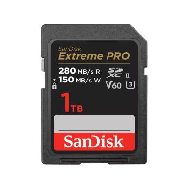 Sandisk 1TB SDXC Extreme Pro Class 10 UHS-II V60 00215495