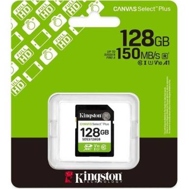 Kingston 128GB SDXC Canvas Select Plus Gen3 Class 10 UHS-I U1 V10 SDS3/128GB Kingston 128GB SDXC Canvas Select Plus Gen3 Class 10 UHS-I U1 V10 SDS3/128GB