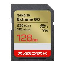 Sandisk 128GB SDXC Extreme GO UHS-I U3 V30 SDSDXGN-128G-GNCIN