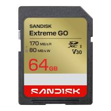 Sandisk 64GB SDXC Extreme GO UHS-I U3 V30 SDSDXGN-064G-GNCIN
