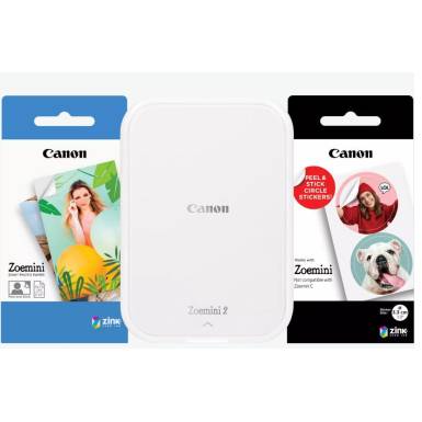Canon Zoemini 2 Wireless Mobil Fotónyomtató Pearl White Bundle 5452C007AA Canon Zoemini 2 Wireless Mobil Fotónyomtató Pearl White Bundle 5452C007AA