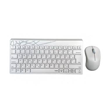 Rapoo 8000M Multi-mode Wireless Desktop Set White HU 00190801
