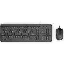 HP 150 Wired Mouse and Keyboard Combo Black US 240J7AA