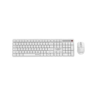 Gembird KBS-WMS-01-W Silent key Pro Business Wireless Keyboard Combo White US KBS-WMS-01-W Gembird KBS-WMS-01-W Silent key Pro Business Wireless Keyboard Combo White US KBS-WMS-01-W