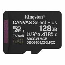 Kingston 128GB microSDXC Canvas Select Plus Gen3 Class 10 UHS-1 A1 V10 adapter n&eacute;lk&uuml;l SDCS3/128GBSP