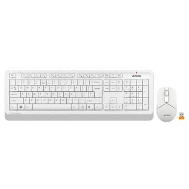 A4-Tech FG1012 Wireless Keyboard Combo White US FG1012-WH
