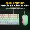 The G-Lab Keyz Hydrogen Keyboard Combo White HU COMBO-HYDRO-W/HU