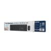 Gembird KBS-WMS-01 Silent Key Pro Business Wireless Keyboard Combo Black US KBS-WMS-01