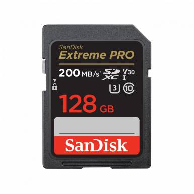 Sandisk 128GB SDXC Class 10 U3 V30 Extreme Pro 00121596