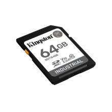 KINGSTON Mem&oacute;riak&aacute;rtya SDXC 64GB Industrial C10 UHS-I U3 V30 A1 pSLC SDIT/64GB