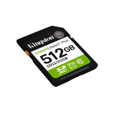 KINGSTON Memóriakártya SDXC 512GB Canvas Select Plus Gen3 150R C10 UHS-I U3 V30 SDS3/512GB KINGSTON Memóriakártya SDXC 512GB Canvas Select Plus Gen3 150R C10 UHS-I U3 V30 SDS3/512GB