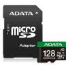 ADATA Memóriakártya MicroSDXC 128GB + Adapter SPEED PLUS UHS-I U3 (180/160) UD128GUI3V30A2SP-RA1