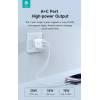 DEVIA ST38524 HÁLÓZATI TÖLTŐ ADAPTER TYPE-C + USB BEMENETTEL - 20W - SMART SERIES PD3.0 + QC3.0 QUICK CHARGER V2 - FEHÉR ST385247