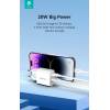 DEVIA ST38524 HÁLÓZATI TÖLTŐ ADAPTER TYPE-C + USB BEMENETTEL - 20W - SMART SERIES PD3.0 + QC3.0 QUICK CHARGER V2 - FEHÉR ST385247