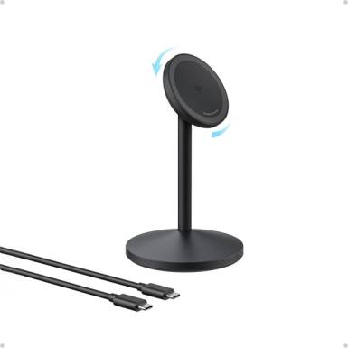 ANKER Vezeték Nélküli Töltő és Állvány, MagGo, 15W, iPhone-hoz, EU, fekete - A25X1H11 A25X1H11 ANKER Vezeték Nélküli Töltő és Állvány, MagGo, 15W, iPhone-hoz, EU, fekete - A25X1H11 A25X1H11