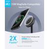 ANKER Vezeték Nélküli Töltő és Állvány, MagGo, 15W, iPhone-hoz, EU, fekete - A25X1H11 A25X1H11