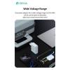 Devia Extreme Speed Series 100W GaN PD hálózati gyorstöltő adapter USB+3xType-C - fehér ST121430