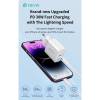 Devia Smart Series 30W GaN PD+QC hálózati gyorstöltő adapter + Type-C/Lightning kábel - fehér ST109568