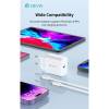 Devia Smart Series 30W GaN PD+QC hálózati gyorstöltő adapter + Type-C/Lightning kábel - fehér ST109568