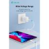 Devia Smart Series 30W GaN PD+QC hálózati gyorstöltő adapter + Type-C/Lightning kábel - fehér ST109568